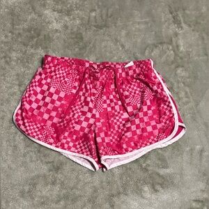 Y2K Pony Pink Checkered Athletic Shorts
